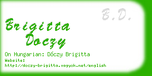 brigitta doczy business card